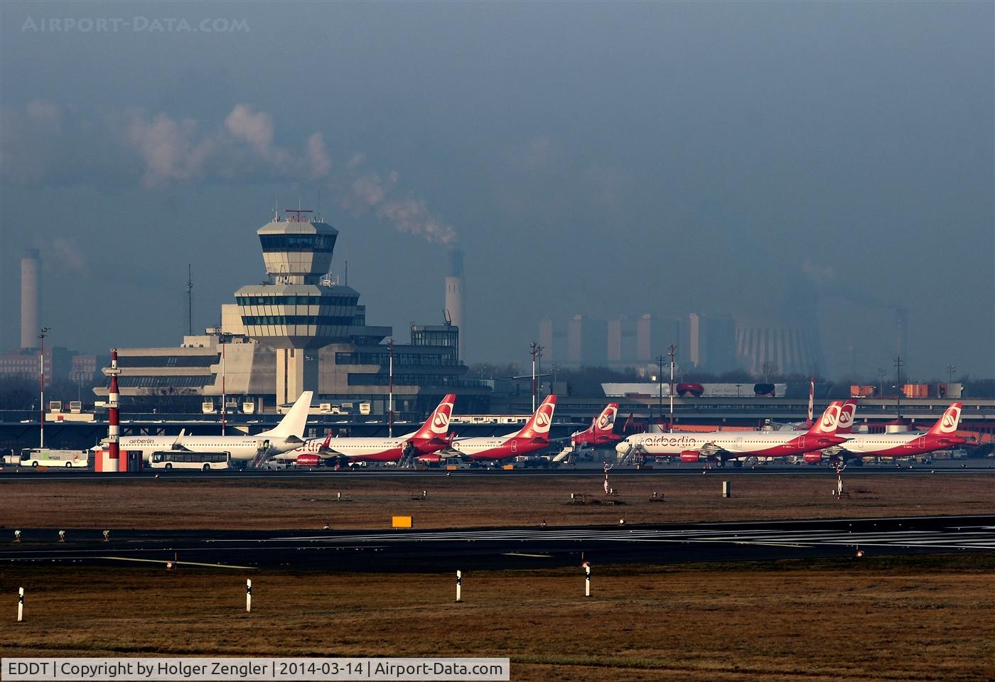 Tegel International Airport (closing in 2011), Berlin Germany (EDDT) - A frenzy in red and white - what a wonderful days for a plane spotter....