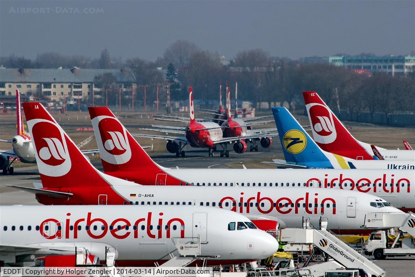 Tegel International Airport (closing in 2011), Berlin Germany (EDDT) - Every day around 11.15 a.m. TXL seems to be one of the biggest airports in the world....