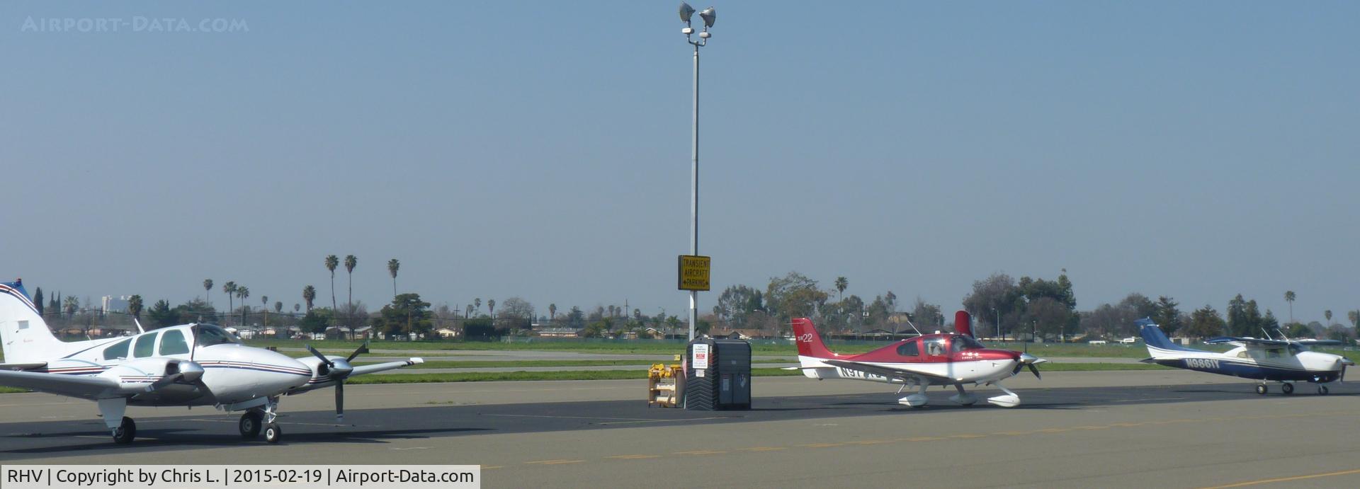 Reid-hillview Of Santa Clara County Airport (RHV) - The transient parking at Reid Hillview Airport.