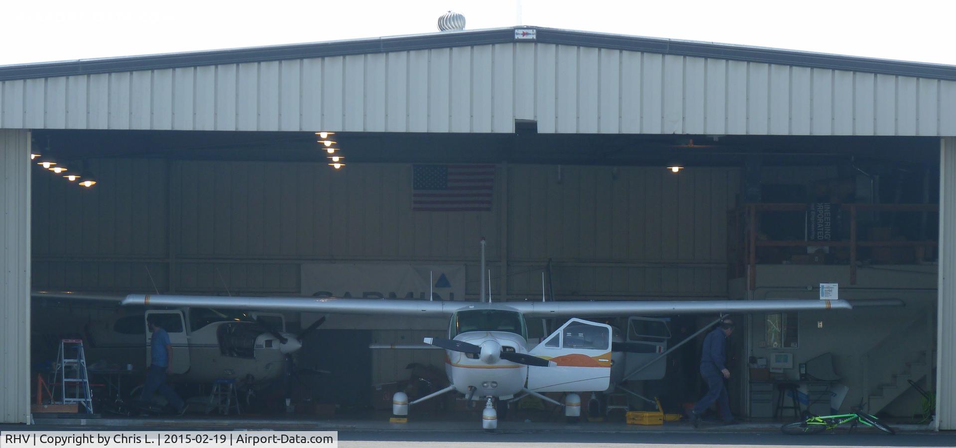 Reid-hillview Of Santa Clara County Airport (RHV) - The local avionics shop on the field.