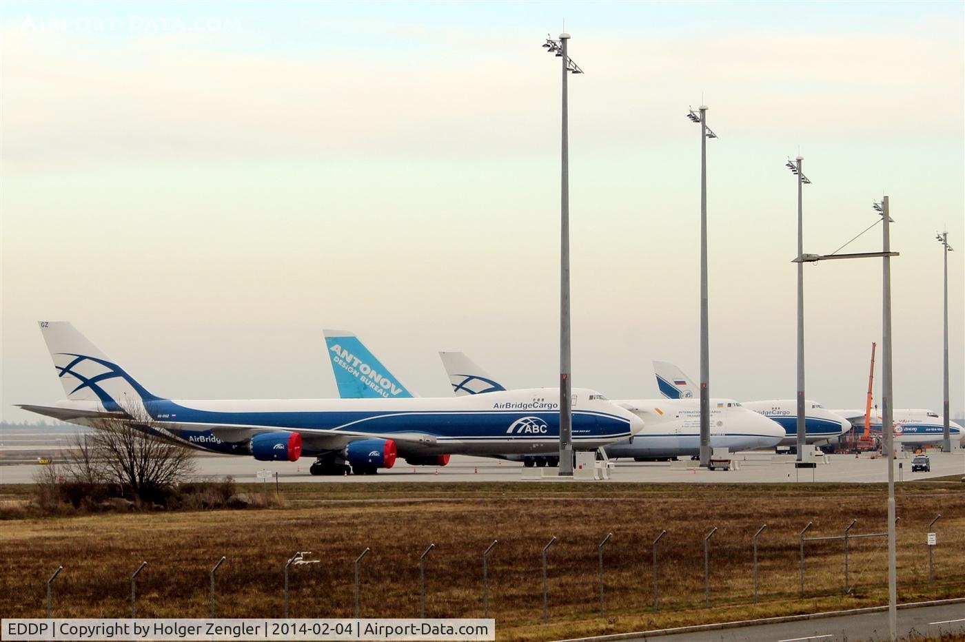 Leipzig/Halle Airport, Leipzig/Halle Germany (EDDP) - Apron 3 is pretty crowded by widebodies...