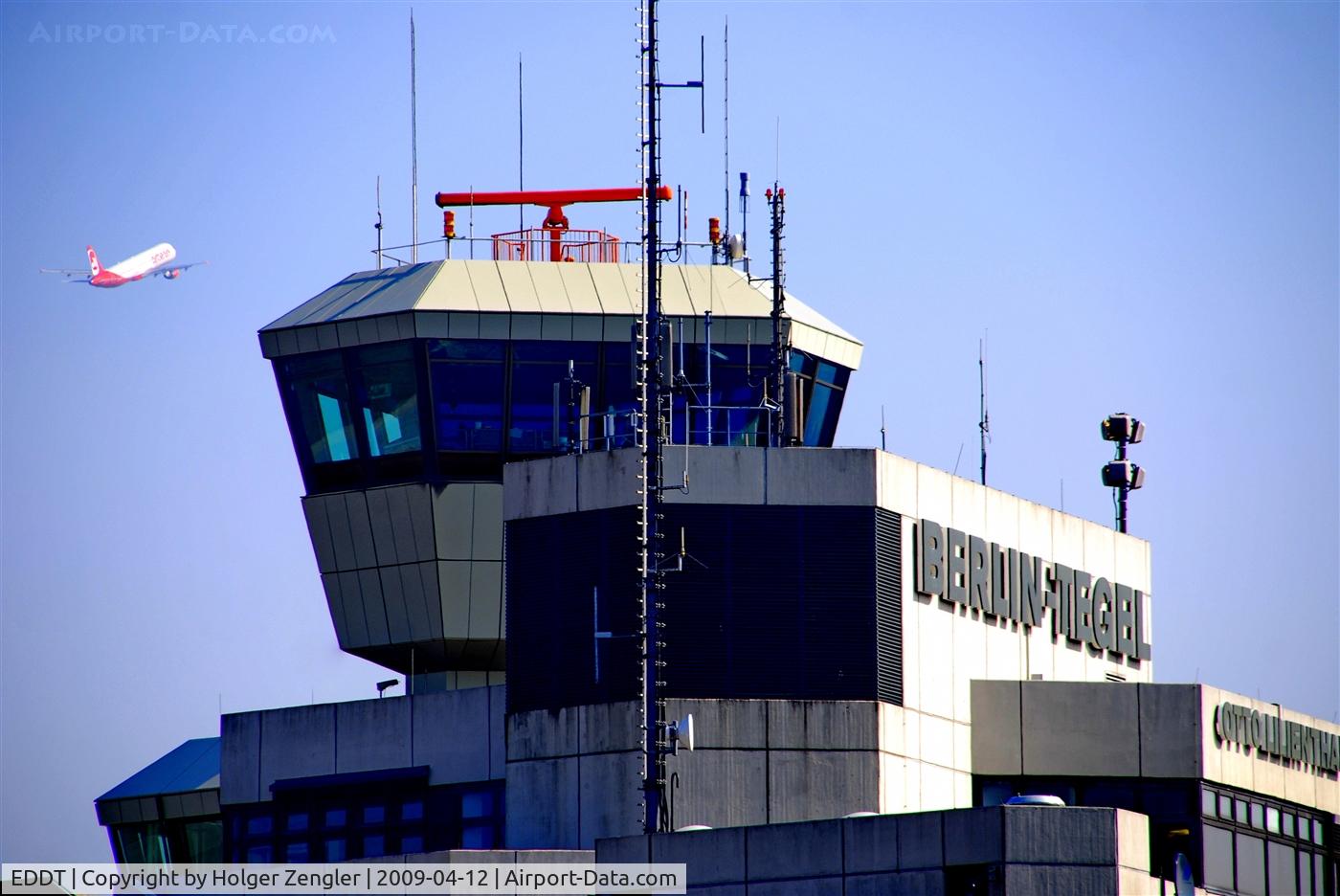 Tegel International Airport (closing in 2011), Berlin Germany (EDDT) - Tegel tower in beautiful sunlight....