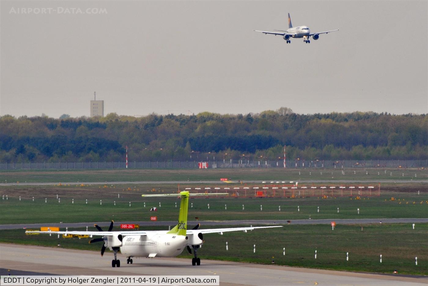 Tegel International Airport (closing in 2011), Berlin Germany (EDDT) - Inbound meets outbound.....
