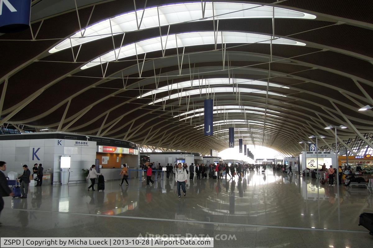 Shanghai Pudong International Airport, Shanghai China (ZSPD) - Check-in area at Pudong