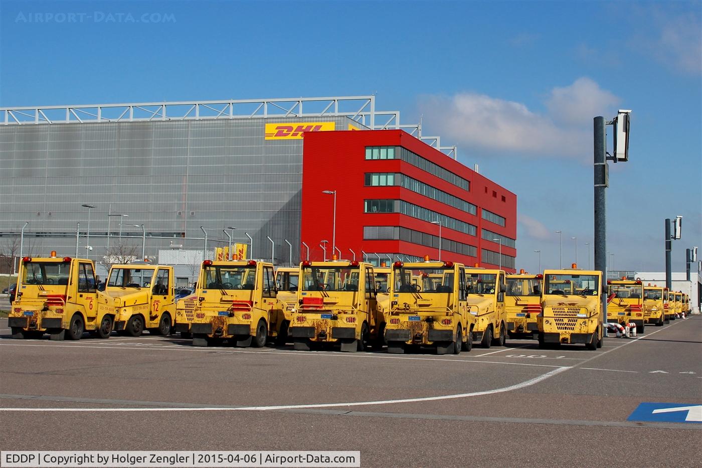 Leipzig/Halle Airport, Leipzig/Halle Germany (EDDP) - Sunday rest even for yellow vehicules...