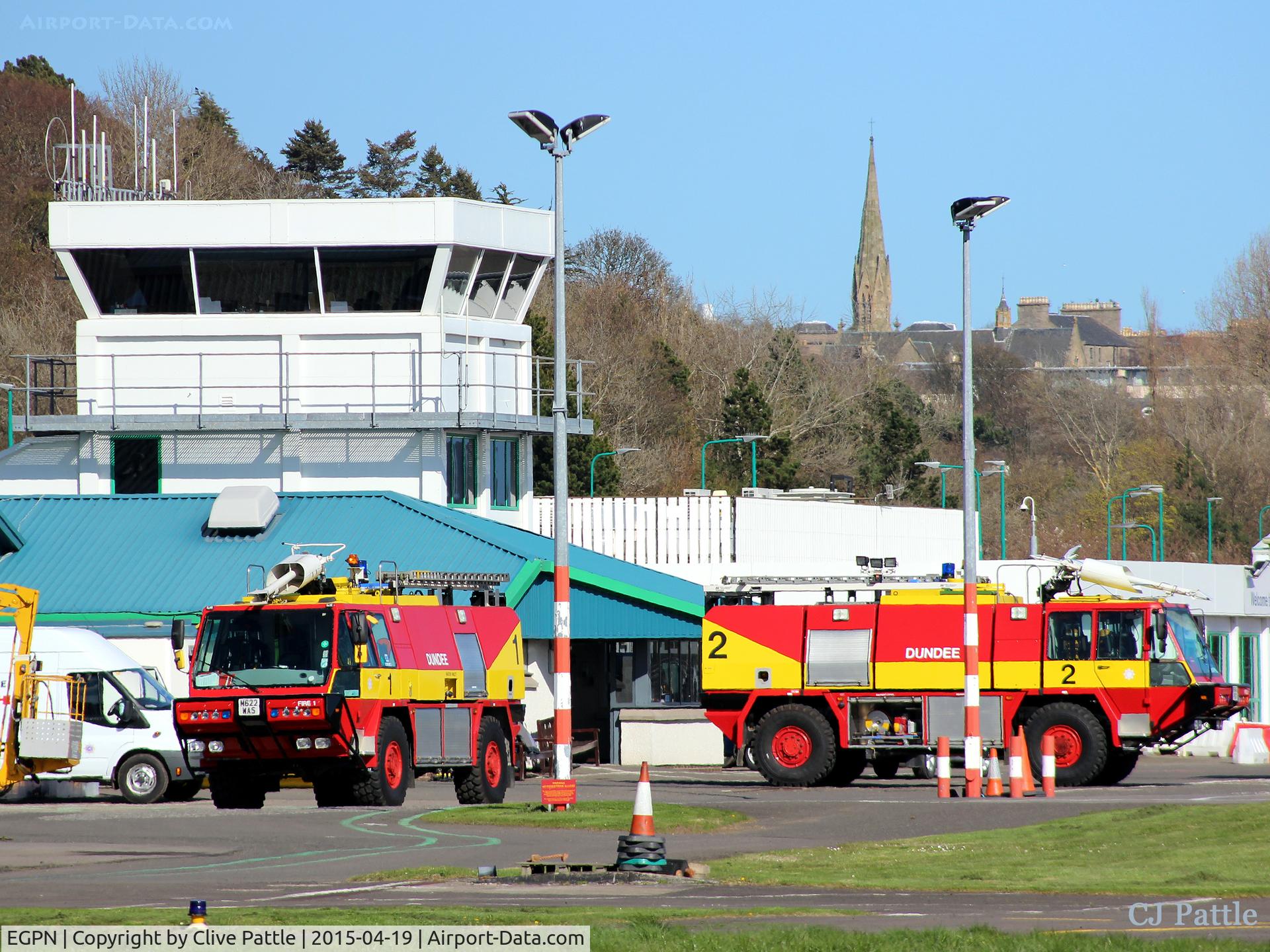 Dundee Airport, Dundee, Scotland United Kingdom (EGPN) - Bathed in some afternoon spring sunshine, the tower at Dundee Riverside Airport (EGPN), Scotland.