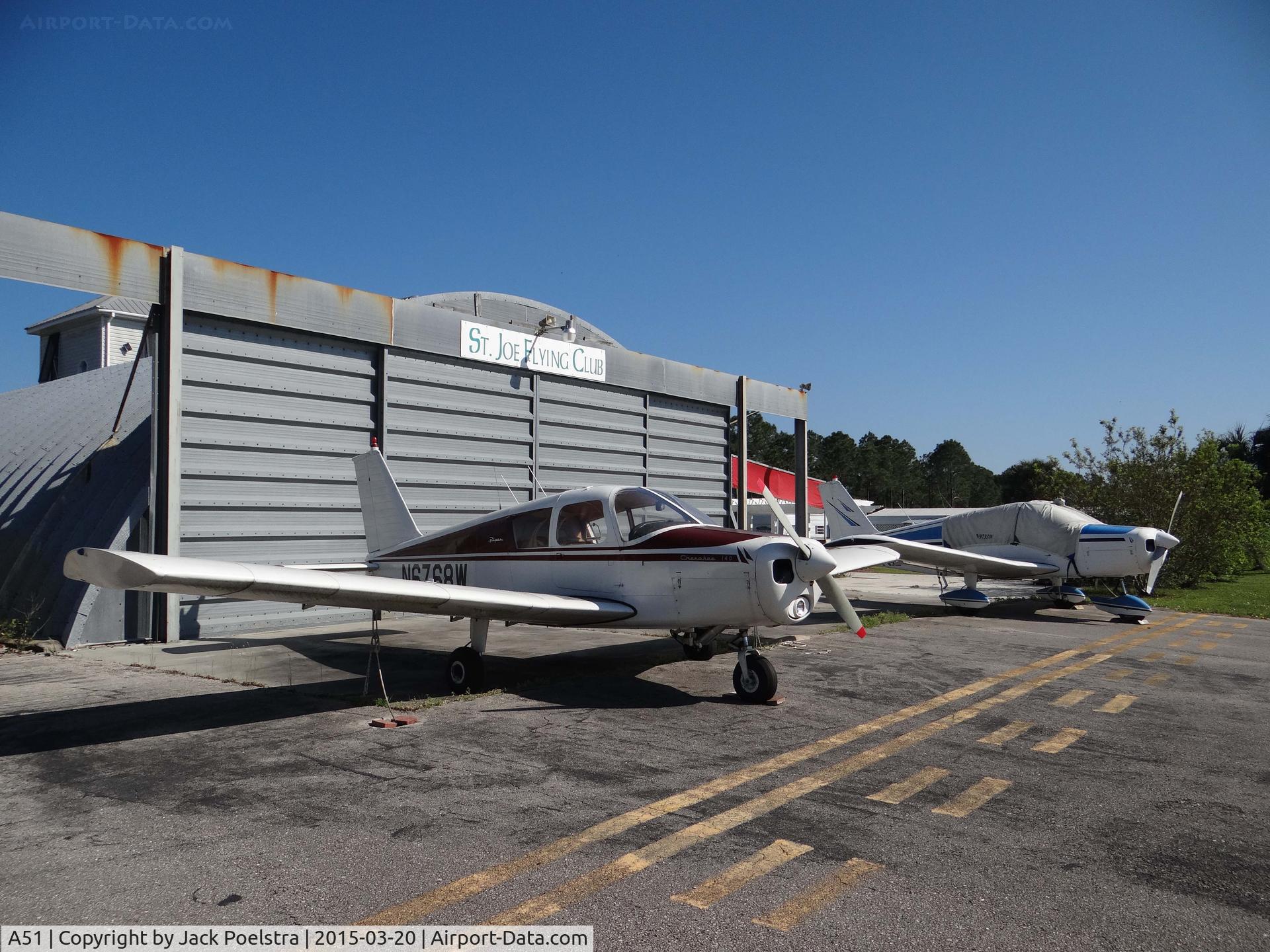 Costin Airport (A51) - Hangar of St Joe flying club, Fla.