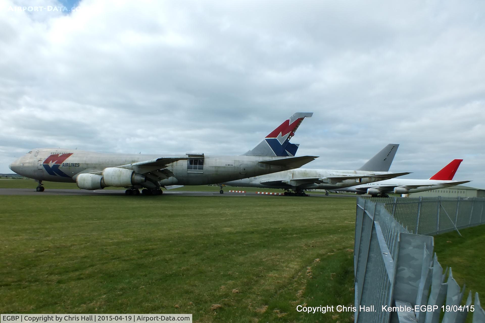Kemble Airport, Kemble, England United Kingdom (EGBP) - 747's in storage at Kemble