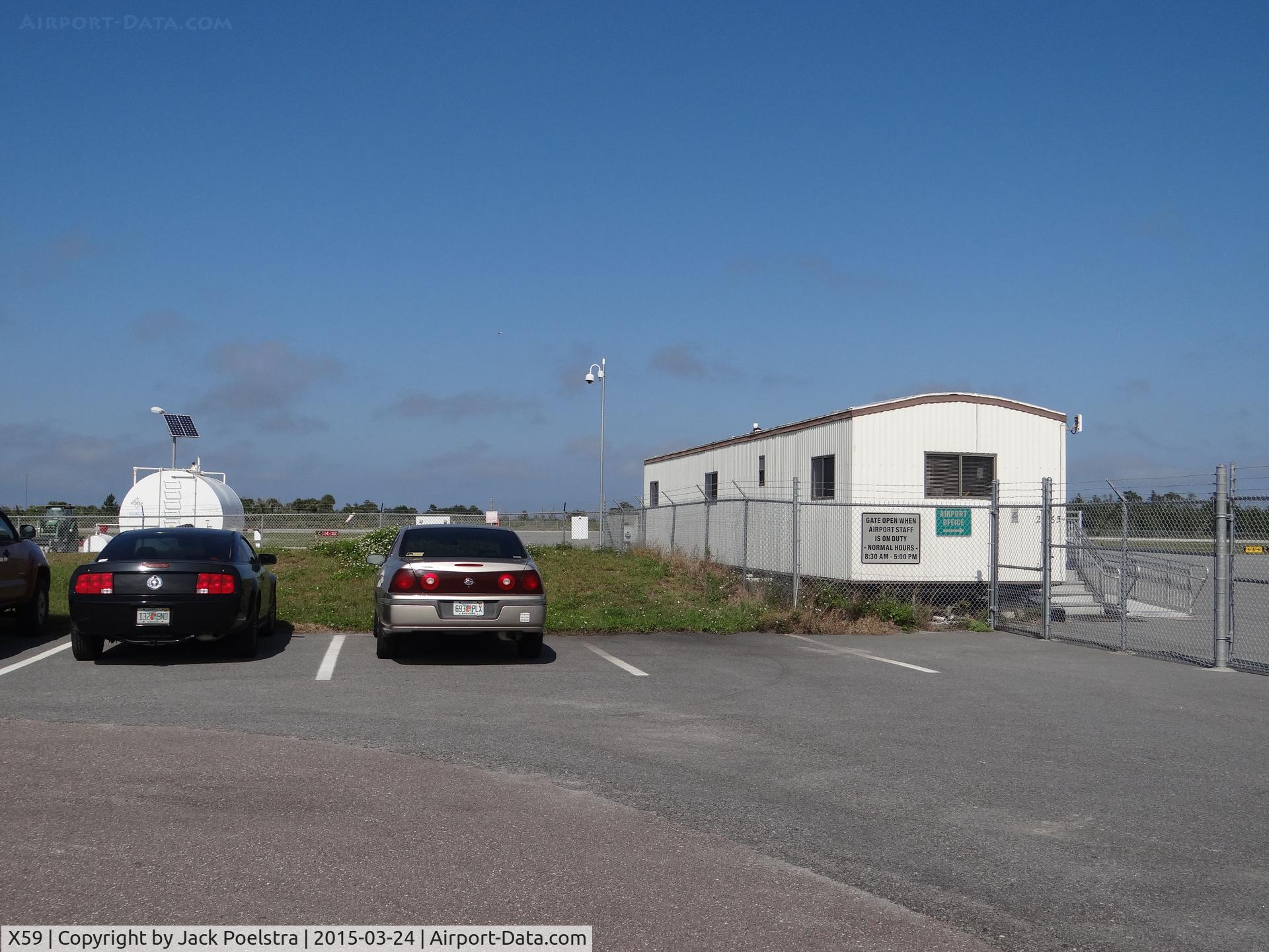 Valkaria Airport (X59) - airport office of Valkaria airport Fl.