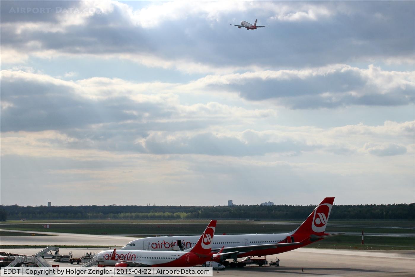 Tegel International Airport (closing in 2011), Berlin Germany (EDDT) - View from visitor´s terrace to western parts of TXL....