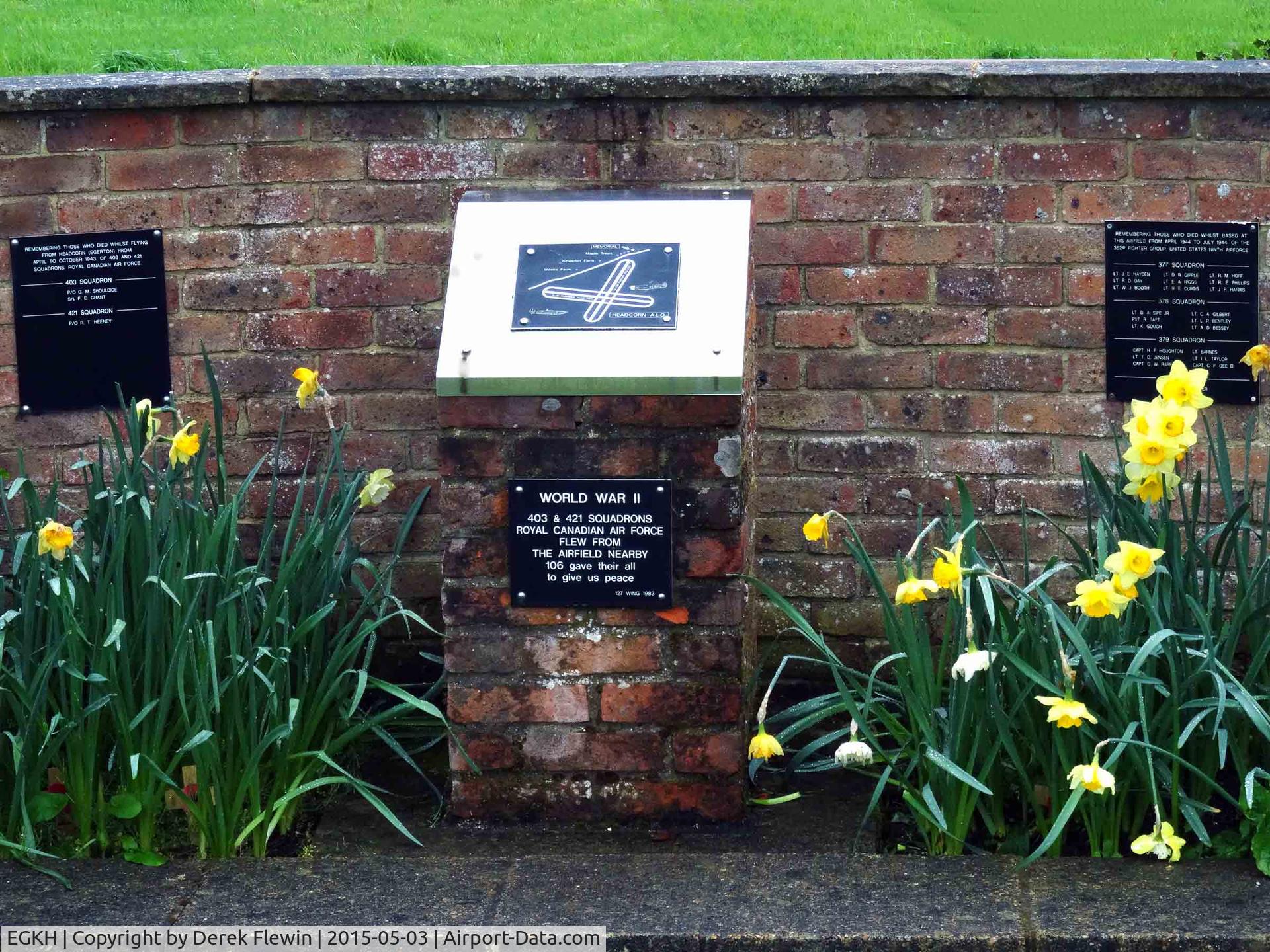 Lashenden/Headcorn Airport, Maidstone, England United Kingdom (EGKH) - In Memory of those who served at Headcorn ALG in support of the Normandy landings.