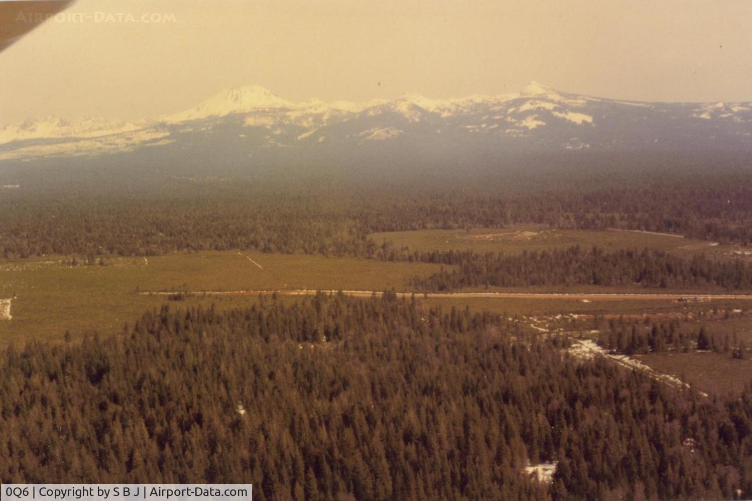 0Q6 Airport - Shingletown airport in NE california,was closed around 2005.It was at 3800 ft and offered some relief when it was 110 in the central valley.Was a very nice airport. Mt Lassen (10,457 ft) is seen in the distance.
