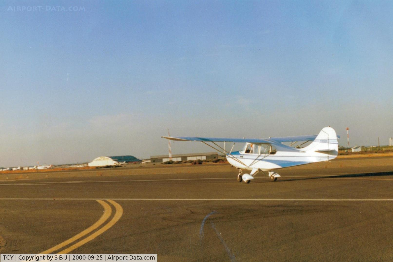 Tracy Municipal Airport (TCY) - 69B with owner Jim at the controls, takes runway 30 at the Tracy,Ca. airport .