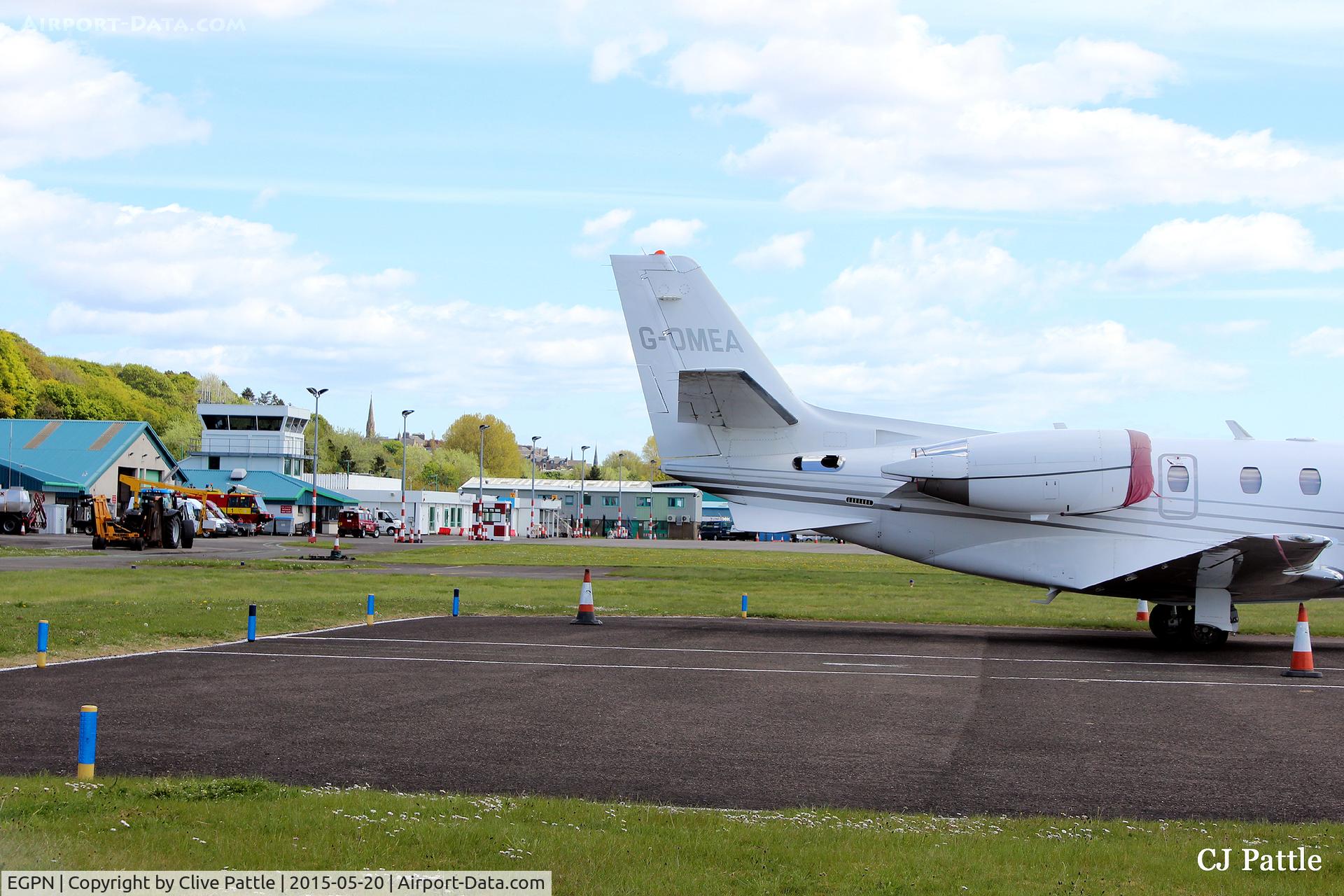 Dundee Airport, Dundee, Scotland United Kingdom (EGPN) - A shot of the airport buildings at Dundee airport facing east on a fairly rare clear sunny day.