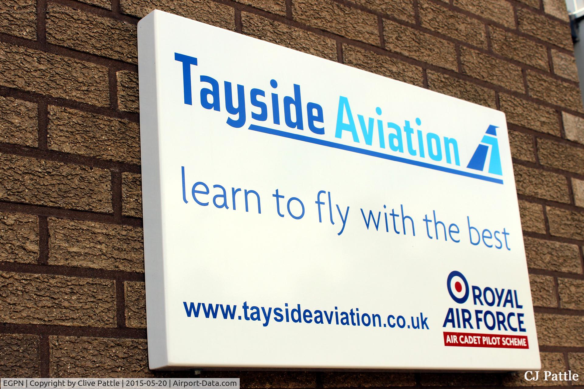 Dundee Airport, Dundee, Scotland United Kingdom (EGPN) - A sign of the resident Flying School at Dundee Riverside airport EGPN