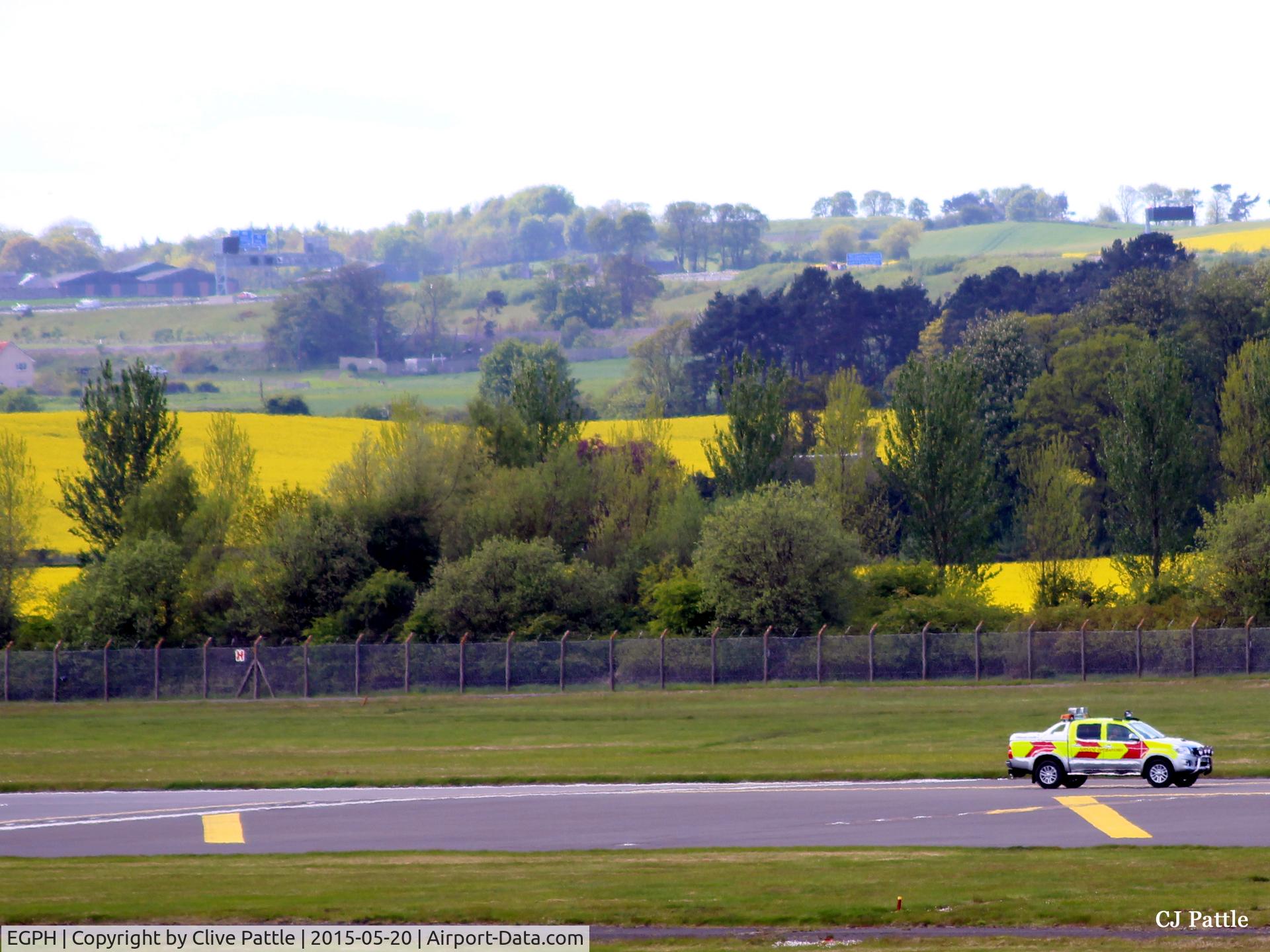 Edinburgh Airport, Edinburgh, Scotland United Kingdom (EGPH) - Airside Ops vehicle on patrol at Edinburgh EGPH