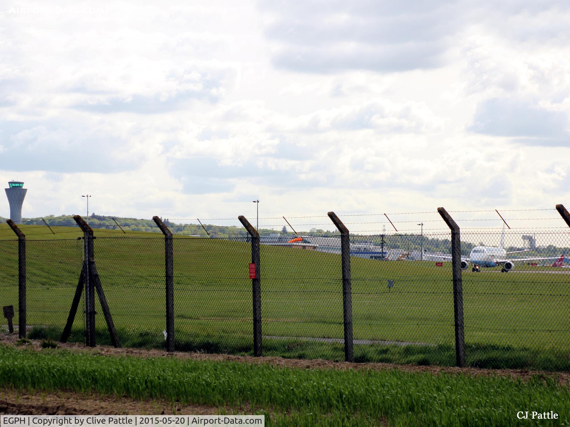 Edinburgh Airport, Edinburgh, Scotland United Kingdom (EGPH) - Spotting through the fence at Edinburgh EGPH