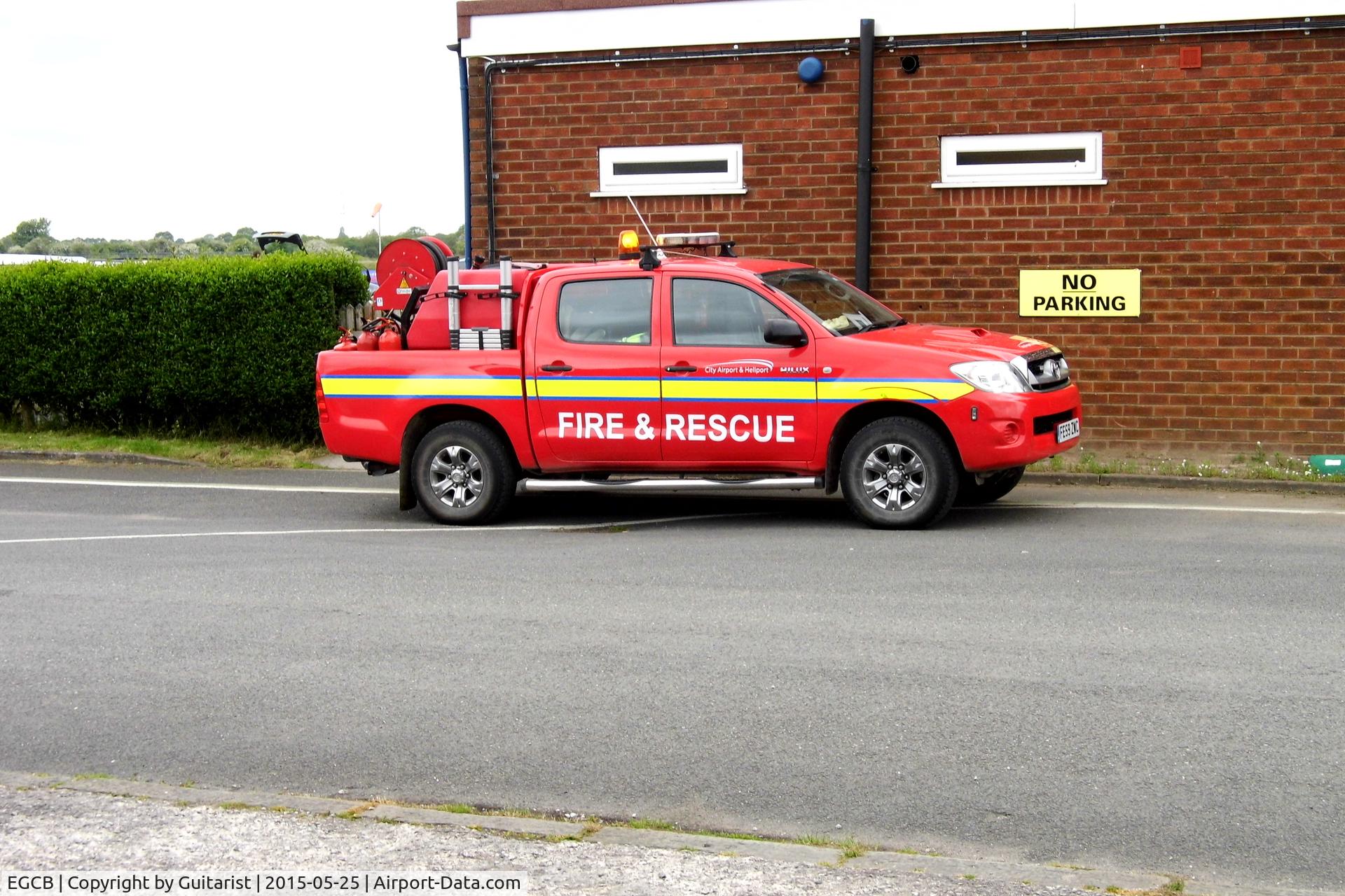 City Airport Manchester, Manchester, England United Kingdom (EGCB) - City Airport Manchester emergency vehicle