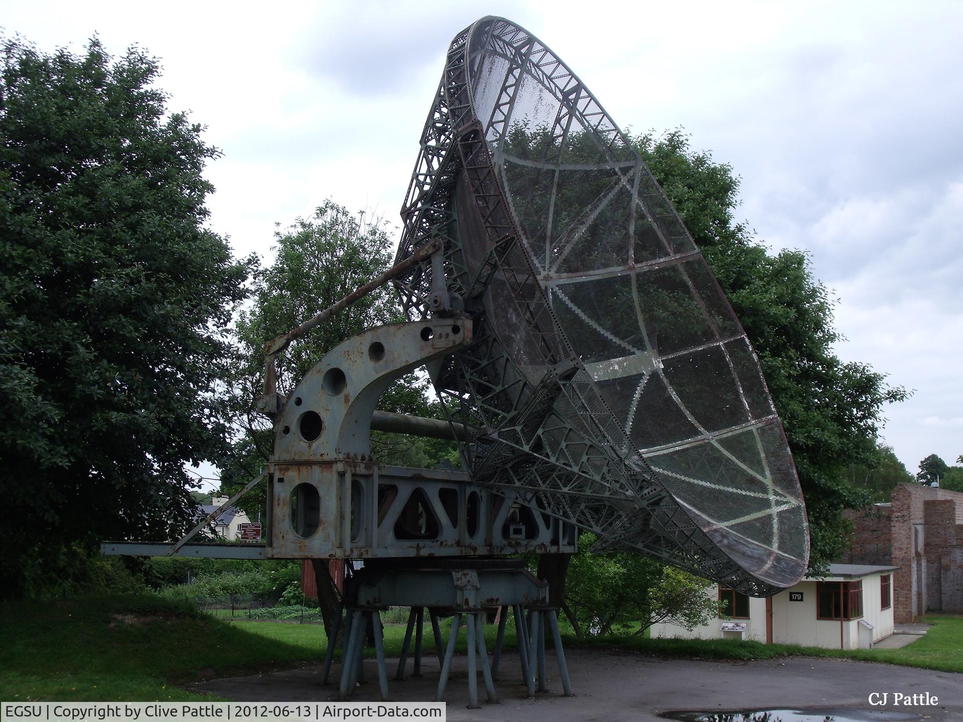 Duxford Airport, Cambridge, England United Kingdom (EGSU) - A WWII Radar Scanner on display at IWM Duxford EGSU