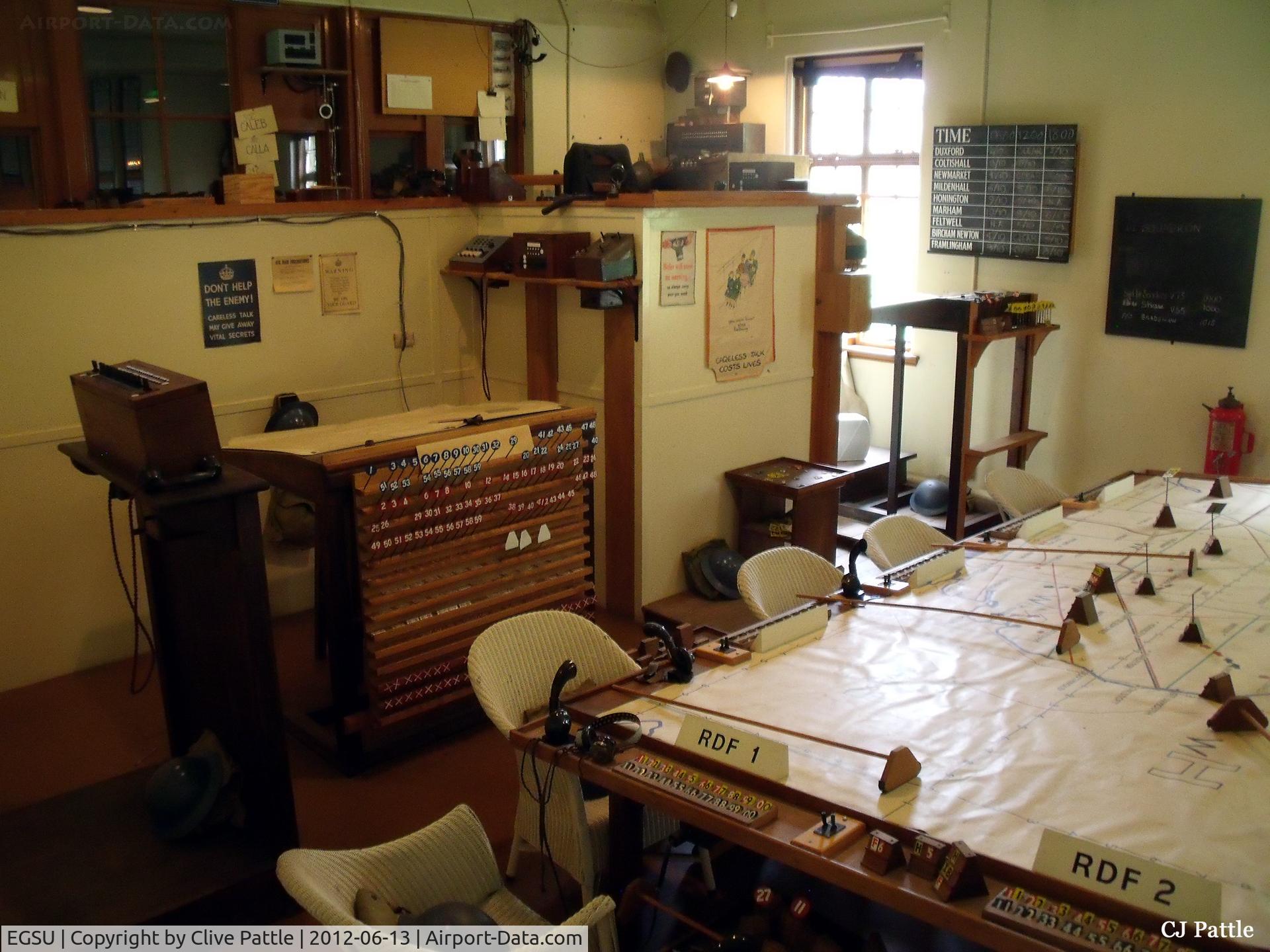 Duxford Airport, Cambridge, England United Kingdom (EGSU) - A view within the WWII Operations Room at the former RAF Duxford (EGSU), part of the IWM displays.