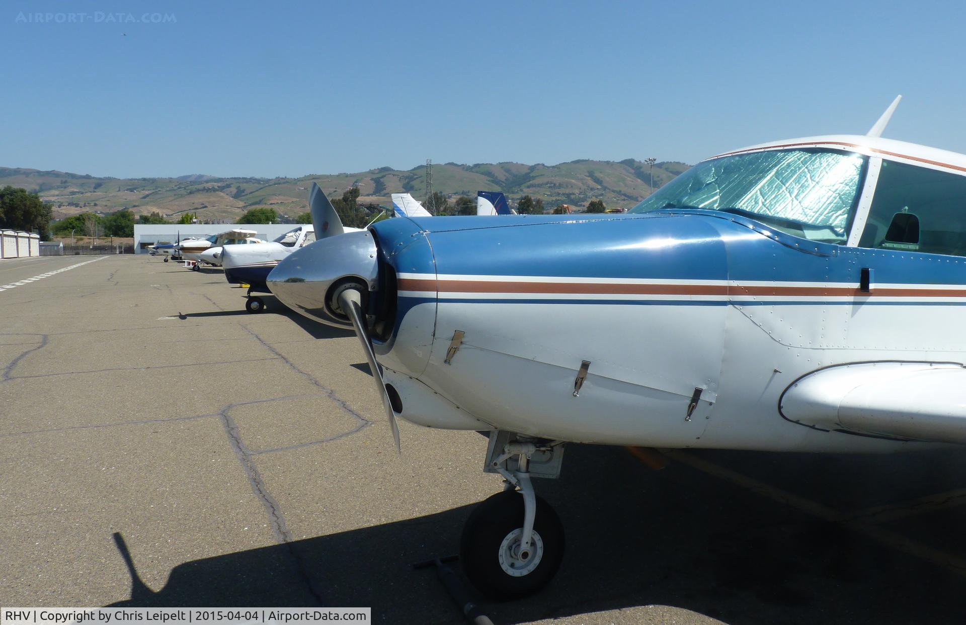 Reid-hillview Of Santa Clara County Airport (RHV) - A long line of local single engine pistons at Reid Hillview Airport, CA.