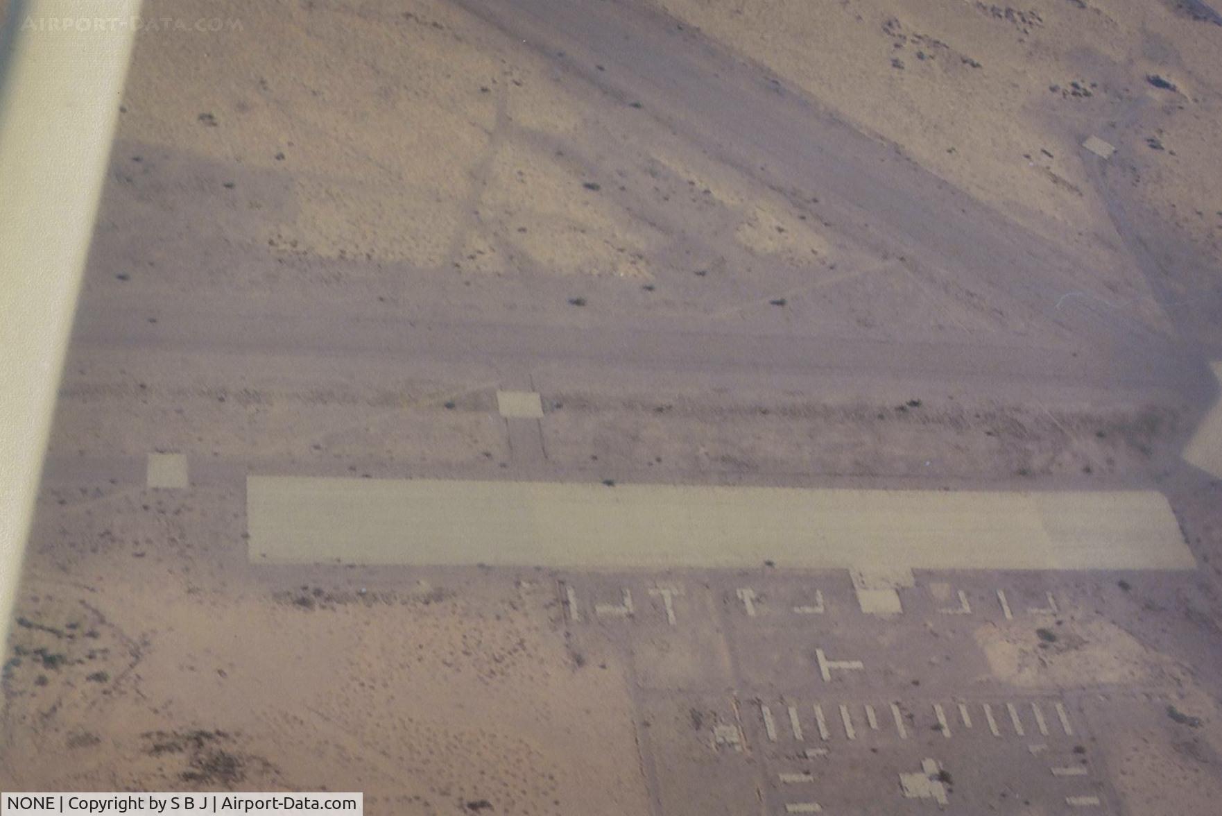 NONE Airport - Former military field on the Hy 8 corridor between Yuma to Phoenix,Az.It is one of many and have yet to determine which one it is.