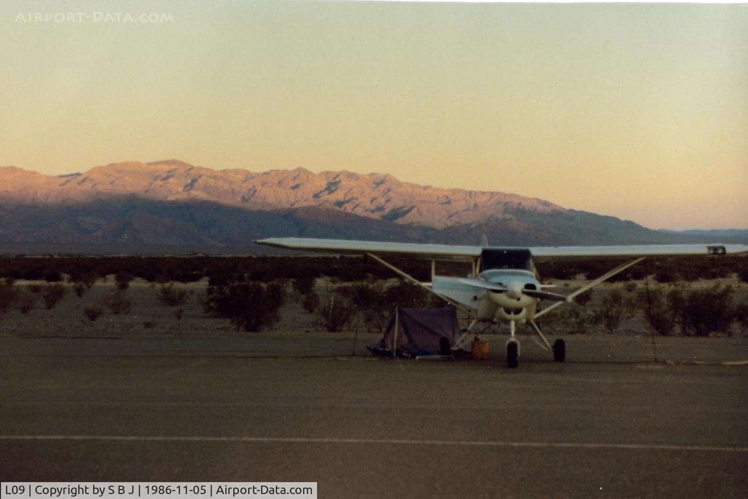 Stovepipe Wells Airport (L09) - 48Z at Stove Pipe Wells airport in Death Valley,Ca. on a beautiful (cool) fall morning.In 20 years never had anything but almost perfect fall weather.