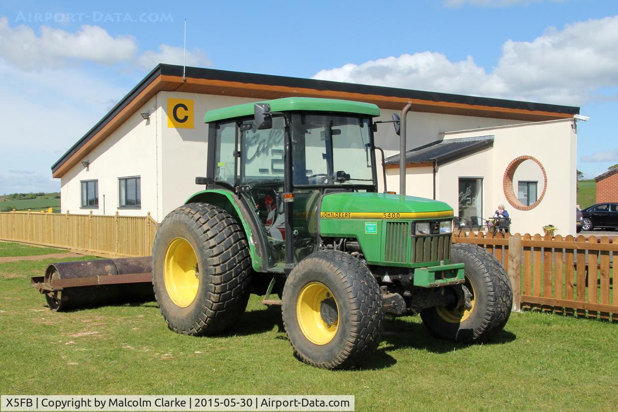 X5FB Airport - Essential maintenance equipment at a grass airfield - a roller! Fishburn Airfield May 30th 2015.