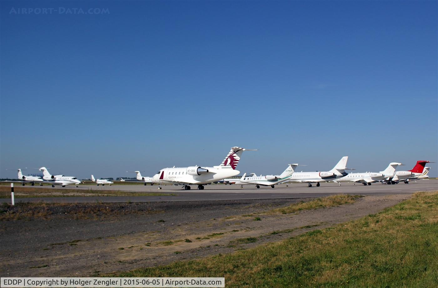 Leipzig/Halle Airport, Leipzig/Halle Germany (EDDP) - Parking space is rare at TXL and SXF. So a lot of visitors for CL final pulled in on apron 2...