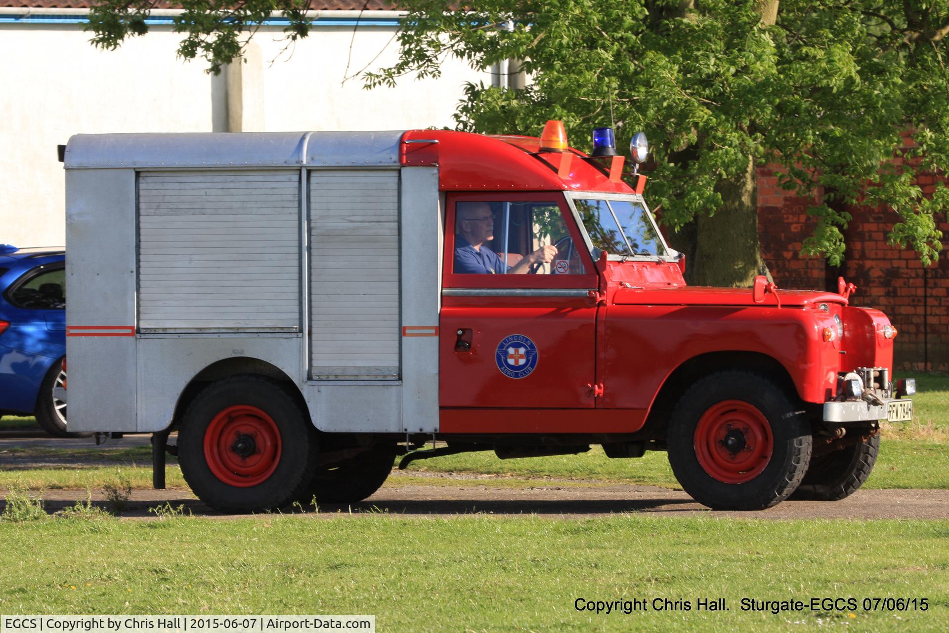 Sturgate Airfield Airport, Lincoln, England United Kingdom (EGCS) - Sturgate Fire Truck