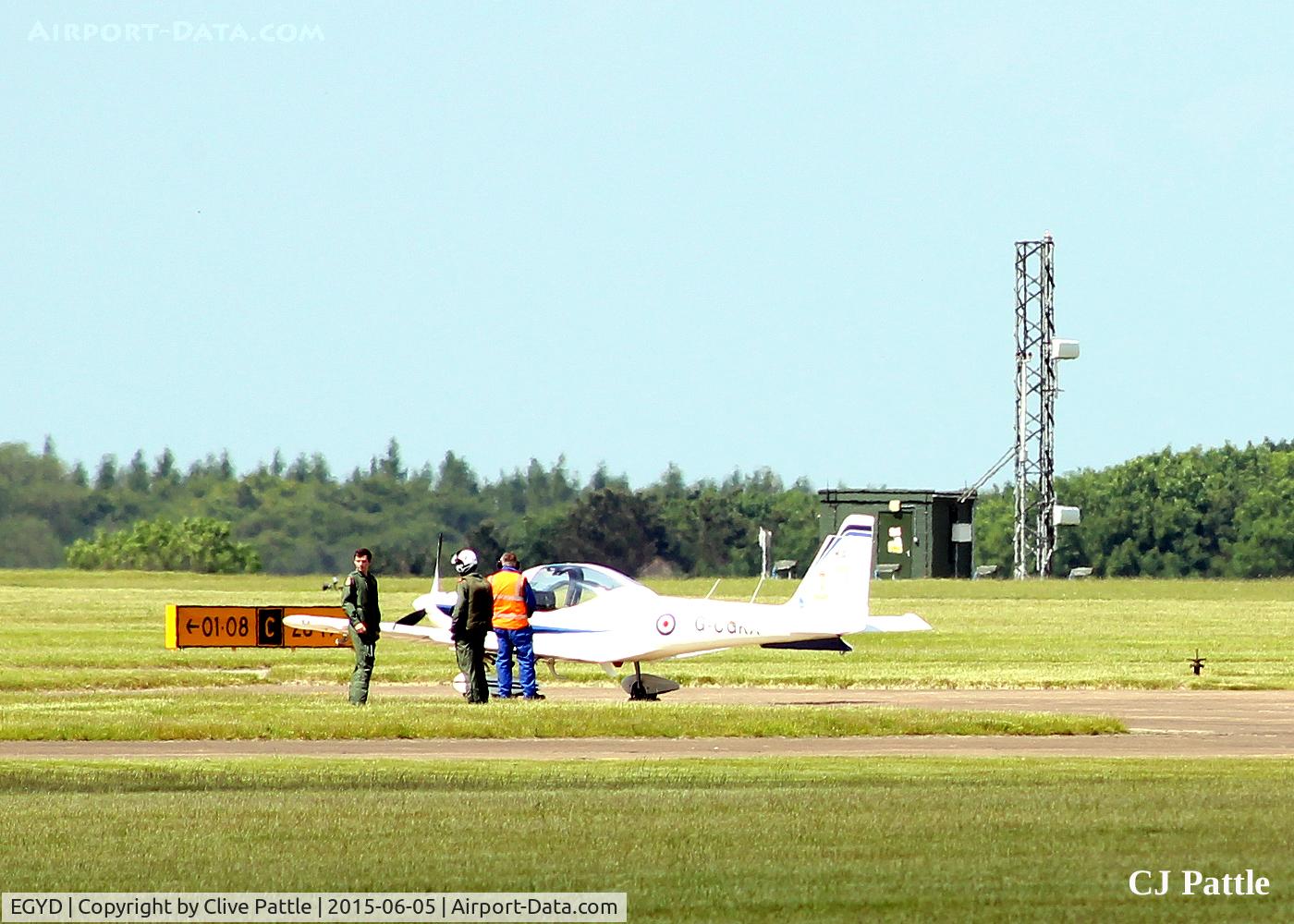 RAF Cranwell Airport, Cranwell, England United Kingdom (EGYD) - Student and Instructor prepare for sortie at RAF Cranwell EGYD