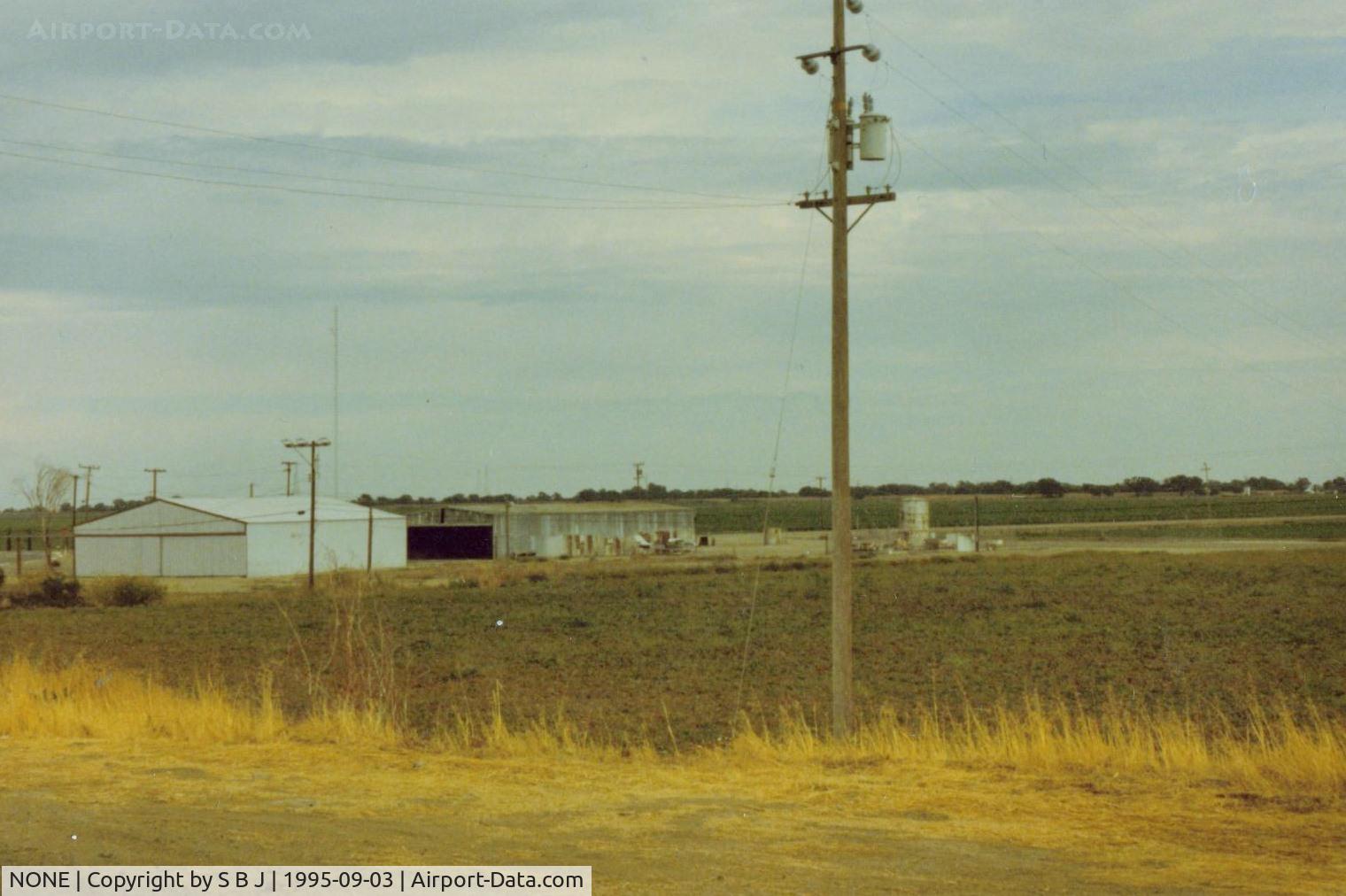 NONE Airport - Haley Ag strip. Another picture of ag strip north of Tracy,Ca. This old ag strip was vacant for some time and then with new hangar was reopened. My C150 can be seen in this picture. View SE. 