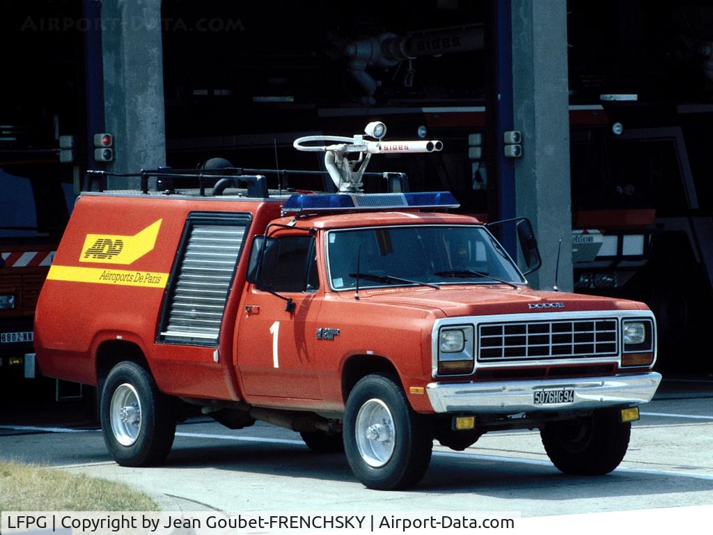Paris Charles de Gaulle Airport (Roissy Airport), Paris France (LFPG) - Dodge ADP fire 1