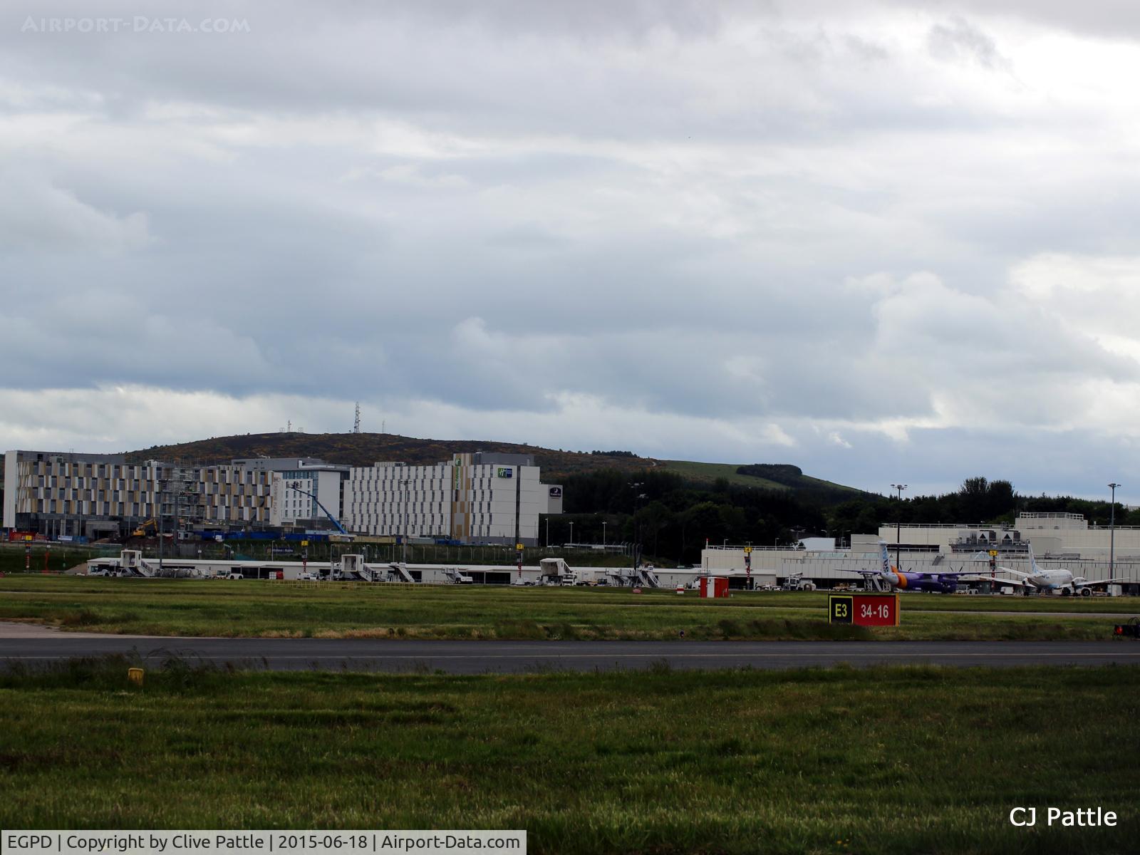 Aberdeen Airport, Aberdeen, Scotland United Kingdom (EGPD) - New Hotels and Industrial units now fill the horizon on the west side of Aberdeen, Scotland EGPD. Must check out the rooms for spotting opportunities.