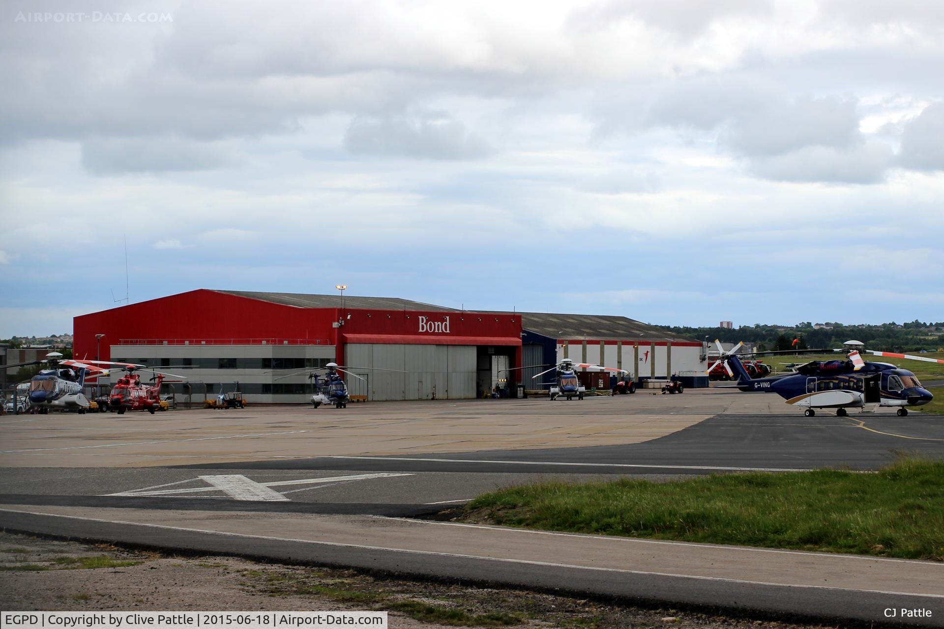 Aberdeen Airport, Aberdeen, Scotland United Kingdom (EGPD) - Part of the Bond Helicopter site at Aberdeen, Scotland EGPD