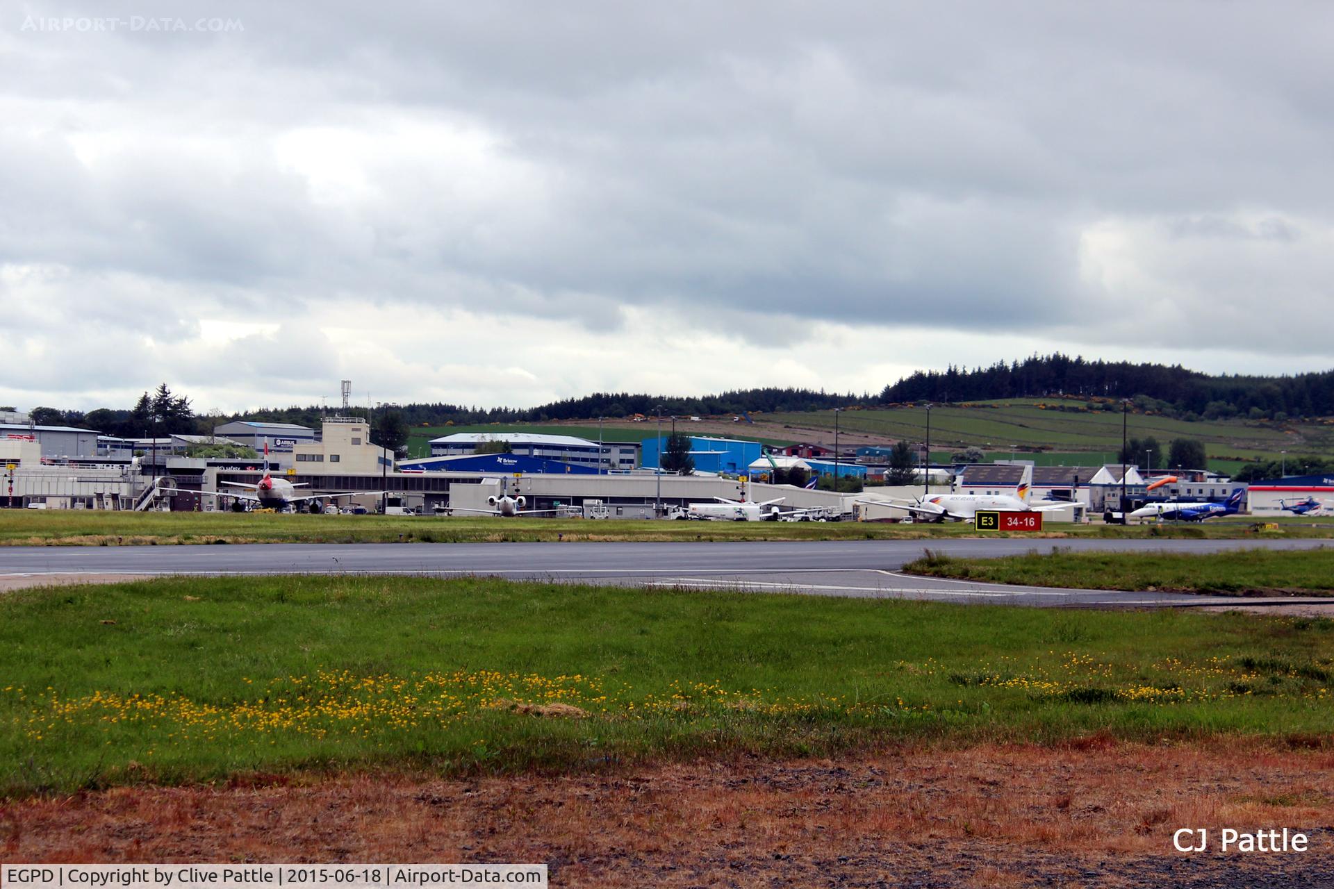 Aberdeen Airport, Aberdeen, Scotland United Kingdom (EGPD) - Panoramic view of Aberdeen Airport, Scotland EGPD