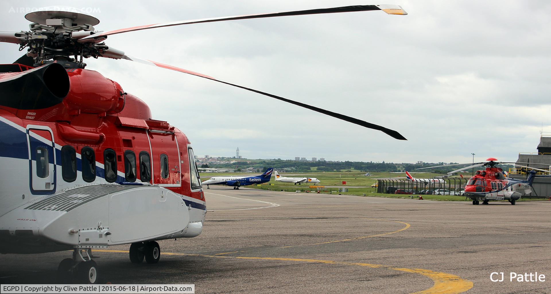 Aberdeen Airport, Aberdeen, Scotland United Kingdom (EGPD) - Apron at Aberdeen, Scotland EGPD