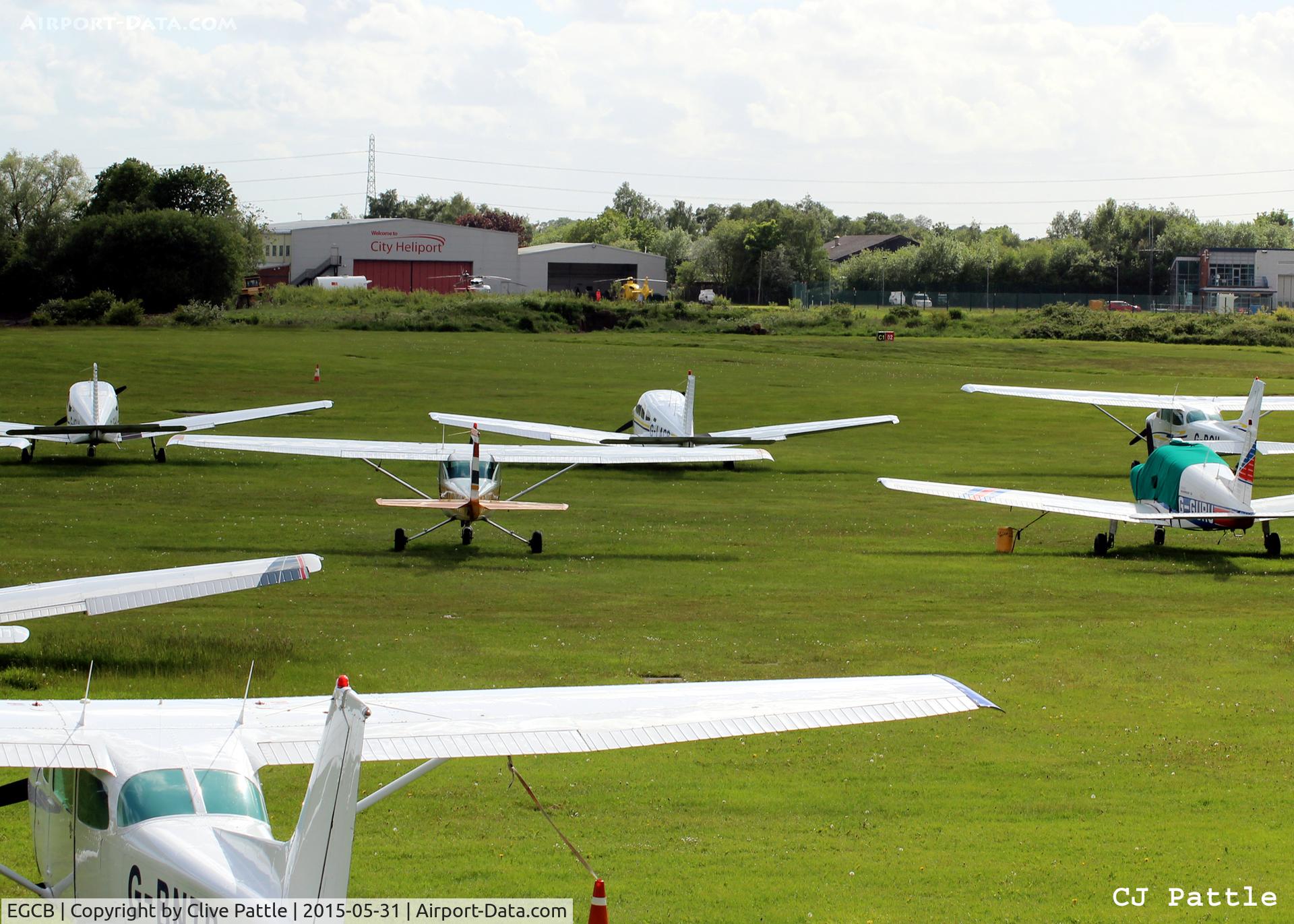 City Airport Manchester, Manchester, England United Kingdom (EGCB) - Airfield view at Barton, Manchester City Airport, EGCB looking towards the Heliport
