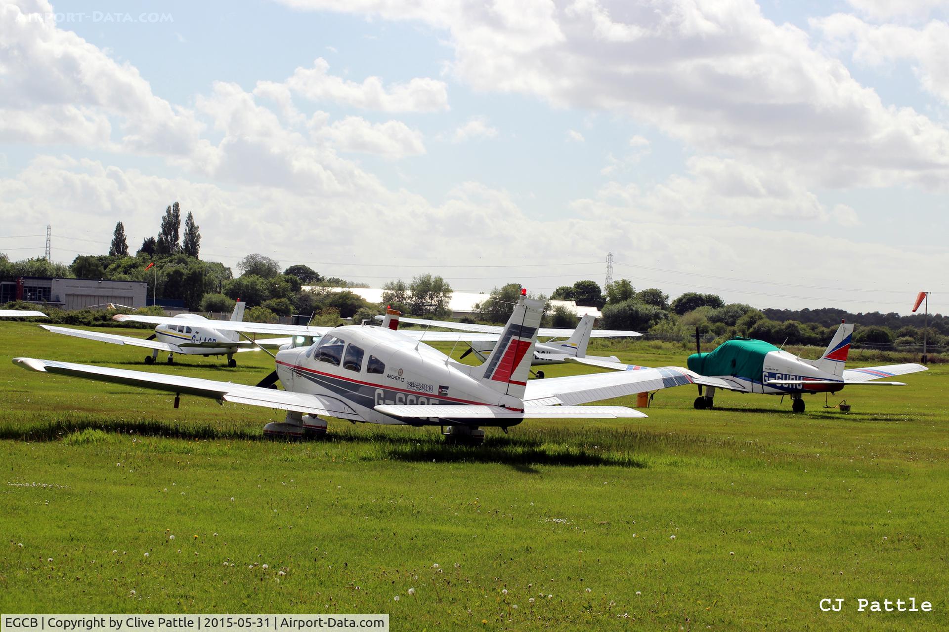 City Airport Manchester, Manchester, England United Kingdom (EGCB) - Parked GA aircraft area at Barton, Manchester City Airport, EGCB
