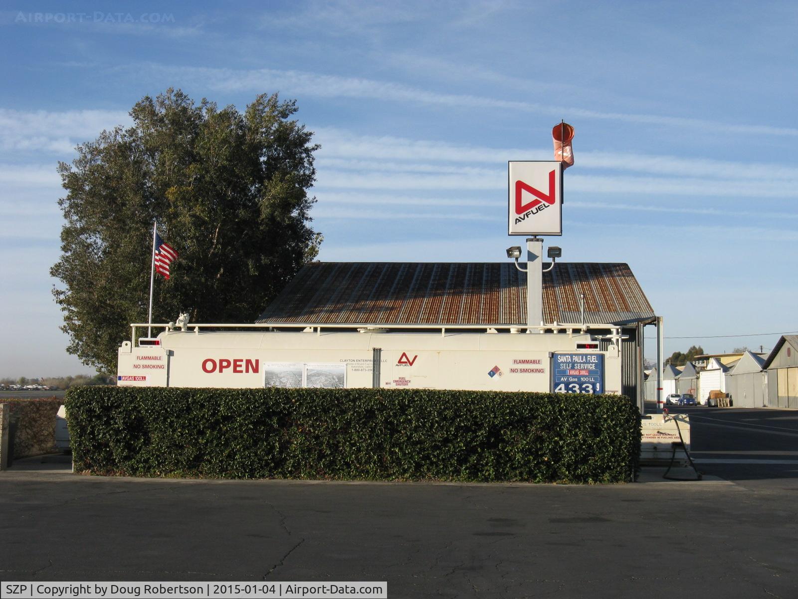 Santa Paula Airport (SZP) - 24 Hour Aviation 100LL Fuel Dock, but airport open daylight hours only. No jet fuels sold. New lowered fuel price.