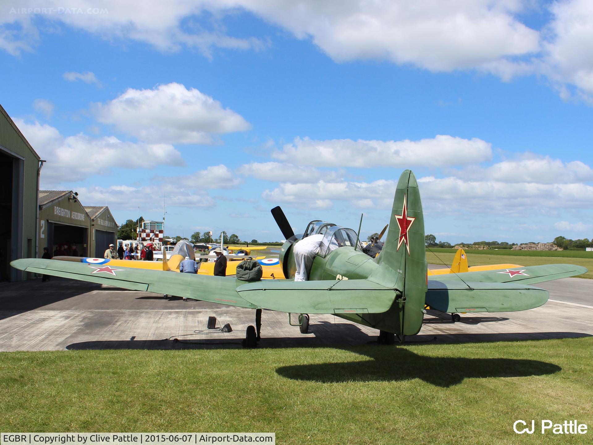 EGBR Airport - Radial Fly-in day apron view at Breighton, Yorks - EGBR