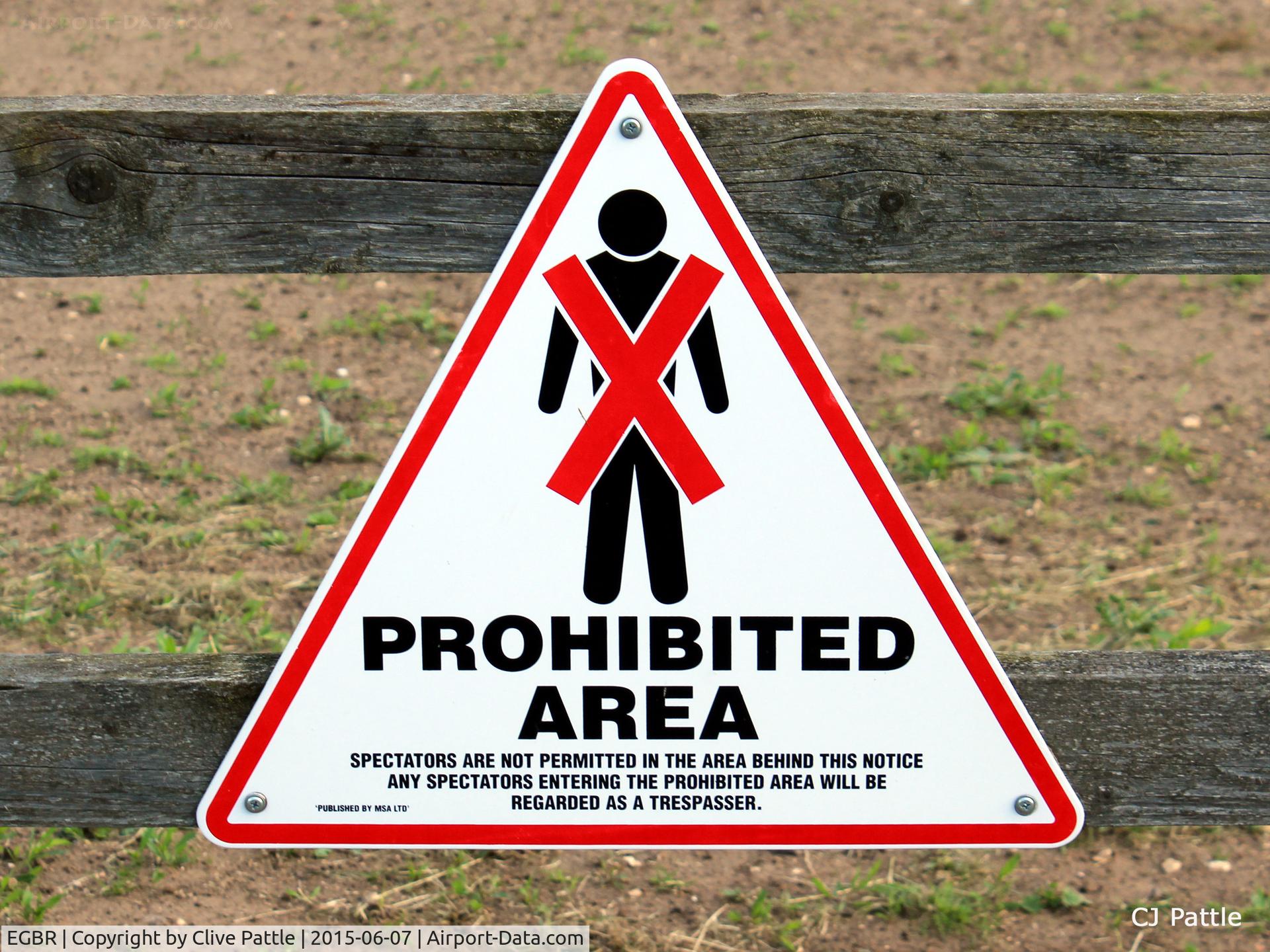 EGBR Airport - Don't cross the line at Breighton Airfield, Yorkshire - EGBR