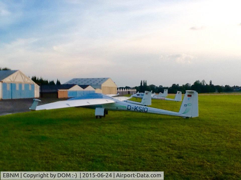 Suarlee Airport, Namur Belgium (EBNM) - Hangars available for overnight parking if requested.
