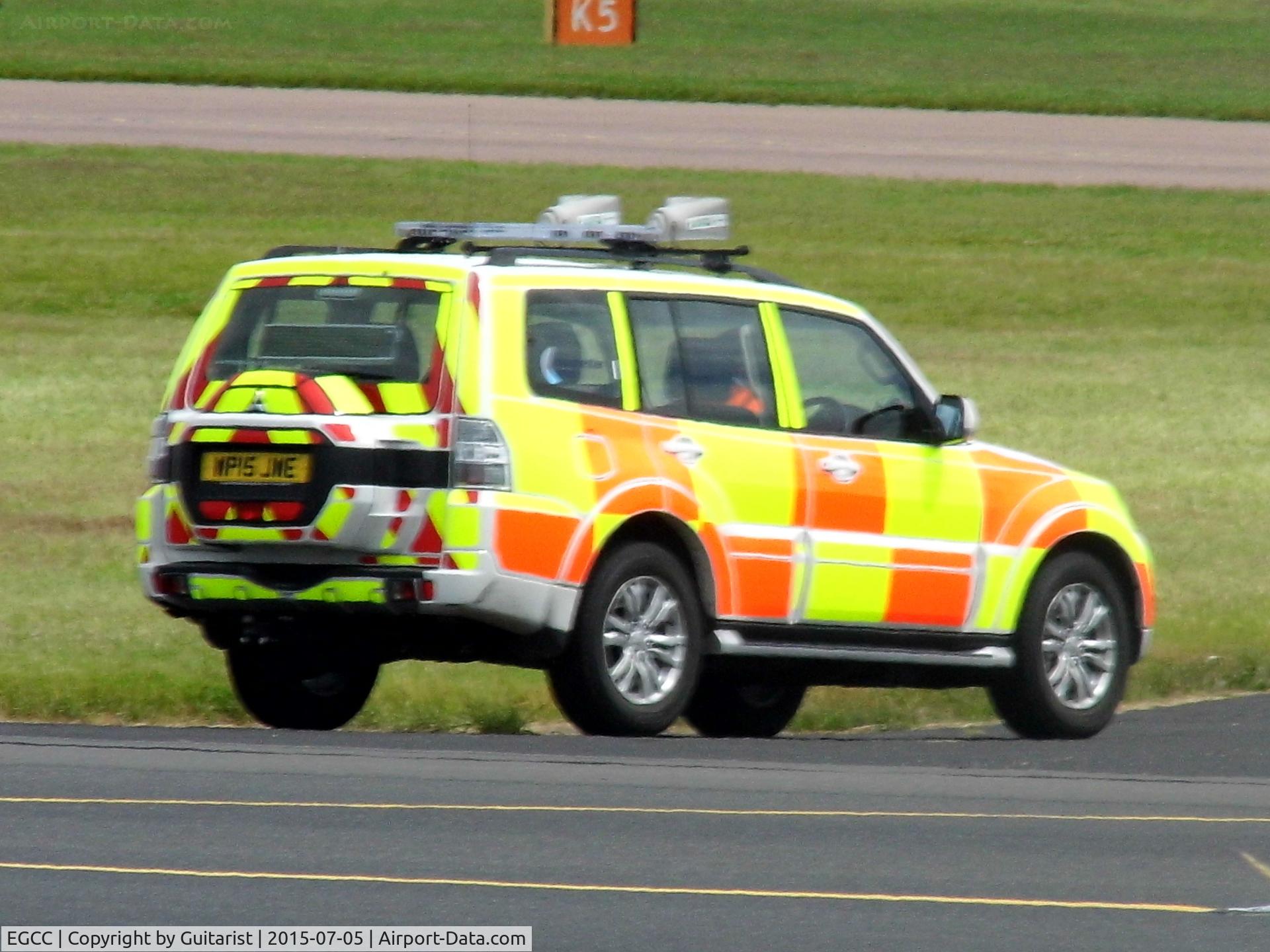 Manchester Airport, Manchester, England United Kingdom (EGCC) - Airfield ops vehicle at Manchester