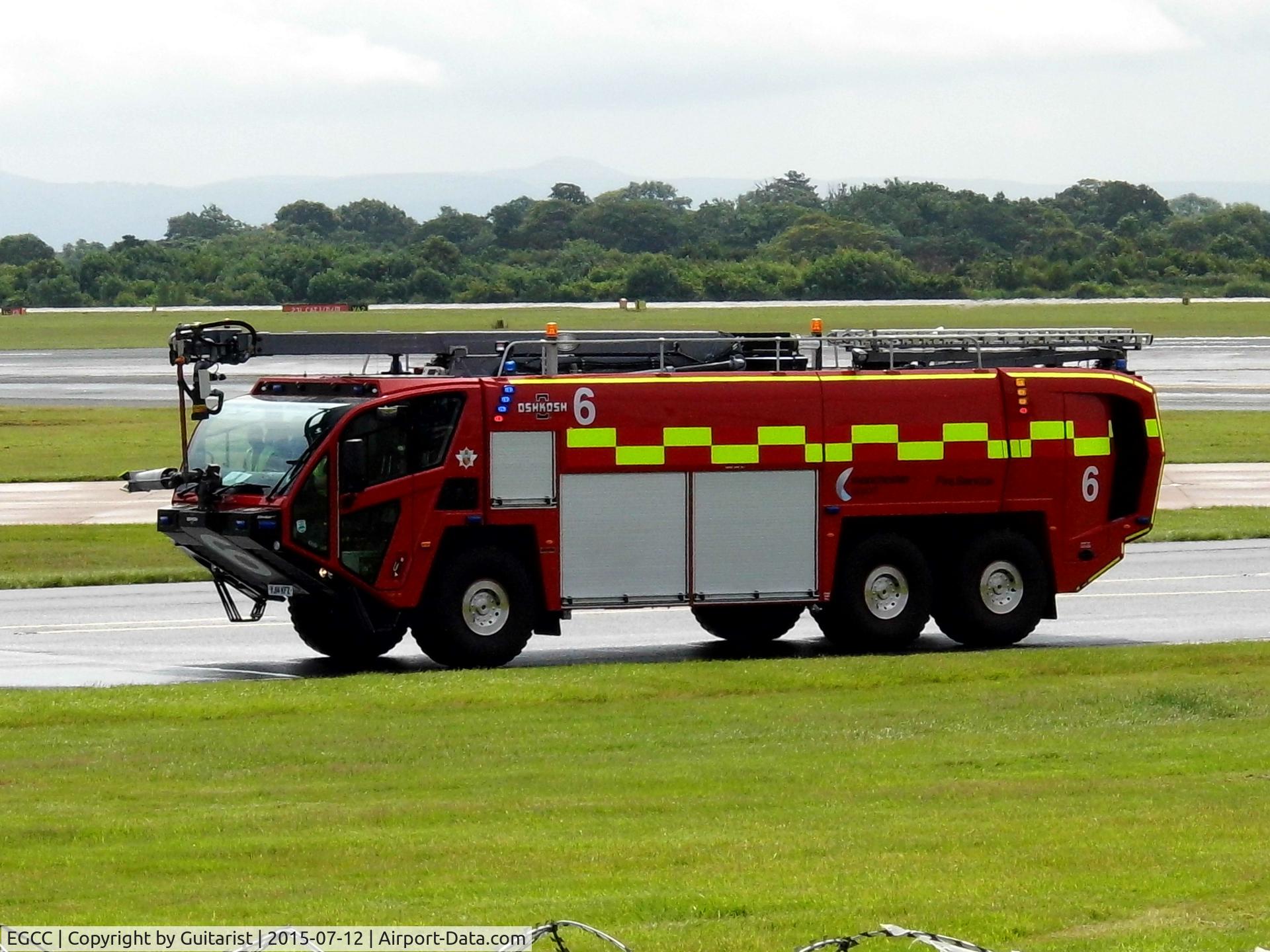 Manchester Airport, Manchester, England United Kingdom (EGCC) - Fire engine 6 at Manchester