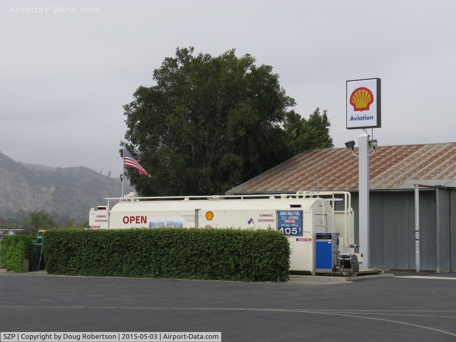 Santa Paula Airport (SZP) - SZP SHELL Self-Serve Fuel Dual Dock, midfield North. New SHELL Sign up at last! Same 100LL gallon price as May 2015 last.