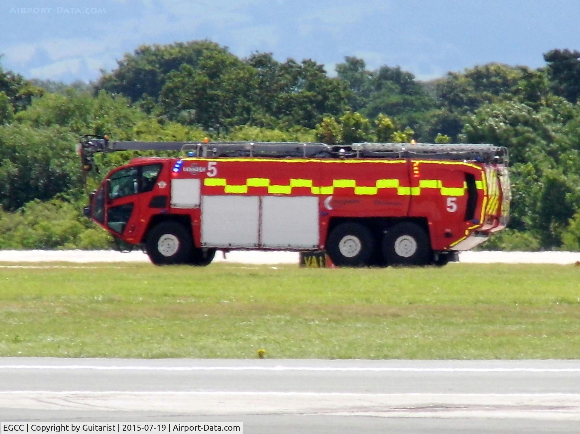 Manchester Airport, Manchester, England United Kingdom (EGCC) - Fire engine 5 at Manchester
