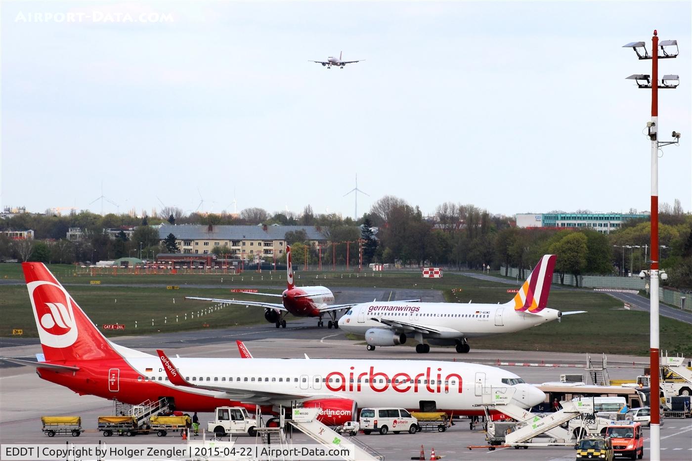 Tegel International Airport (closing in 2011), Berlin Germany (EDDT) - South-eastern view on TXL ....