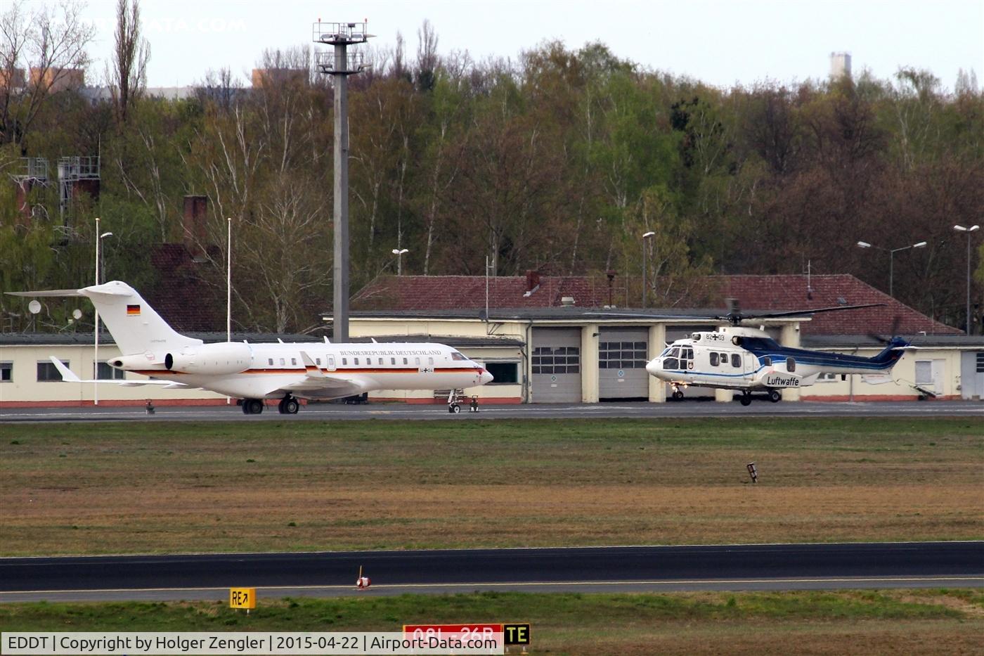 Tegel International Airport (closing in 2011), Berlin Germany (EDDT) - Apron of VIP squad of German Airforce opposite visitor´s terrace