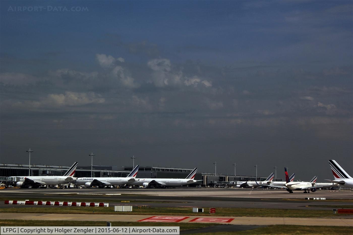 Paris Charles de Gaulle Airport (Roissy Airport), Paris France (LFPG) - Totally last view on a apron...